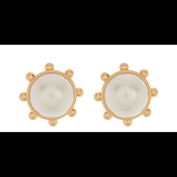 Kate Spade Flying Colors Bezel Studs Gold - Picture 1 of 3